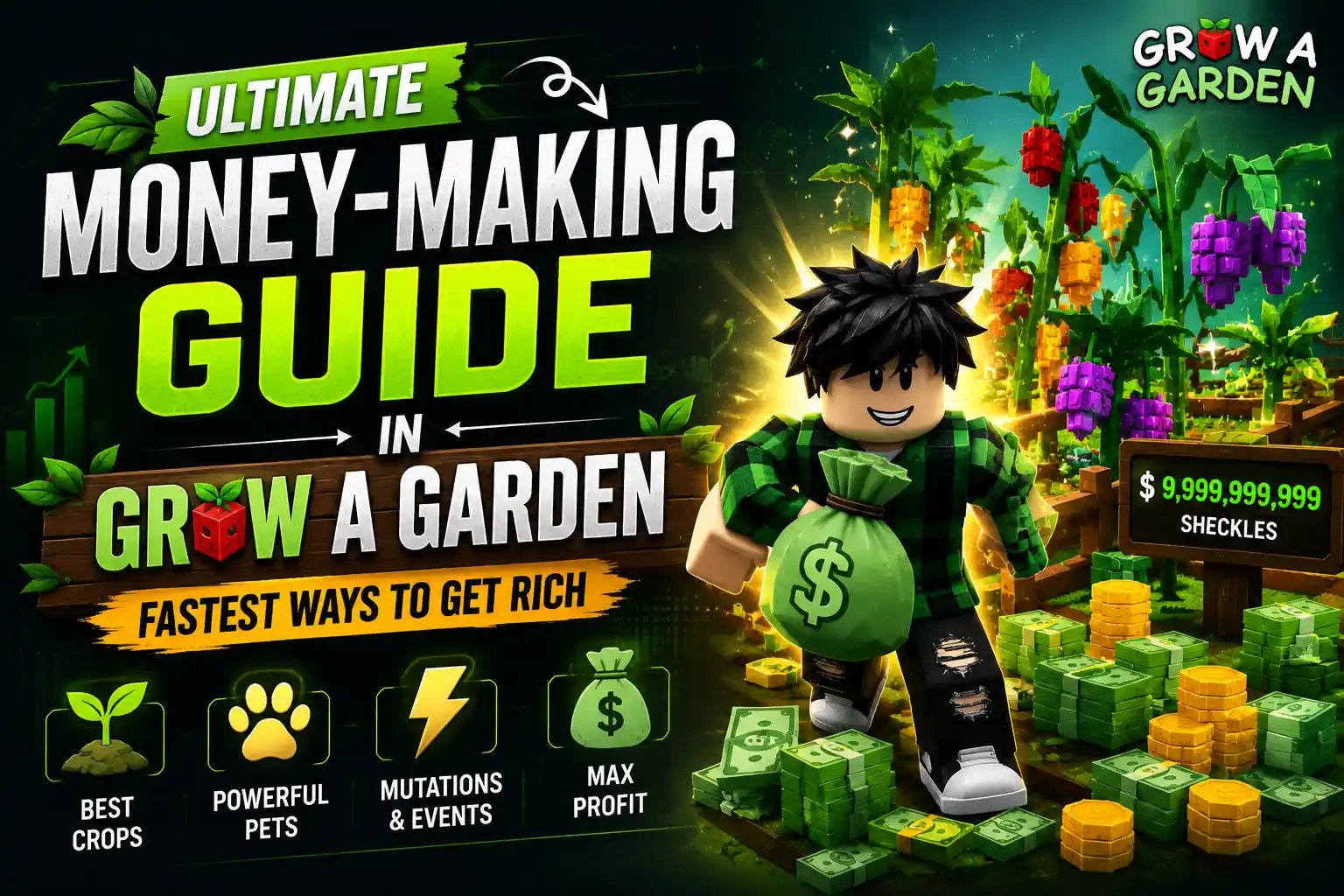 Ultimate Money-Making Guide in Grow a Garden – Fastest Ways to Get Rich