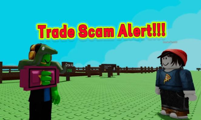 Grow a Garden trading scam warning