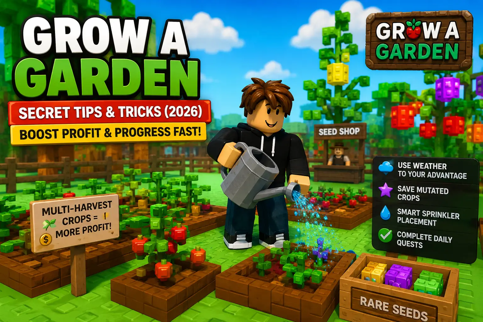 Grow a Garden Secret Tips and Tricks