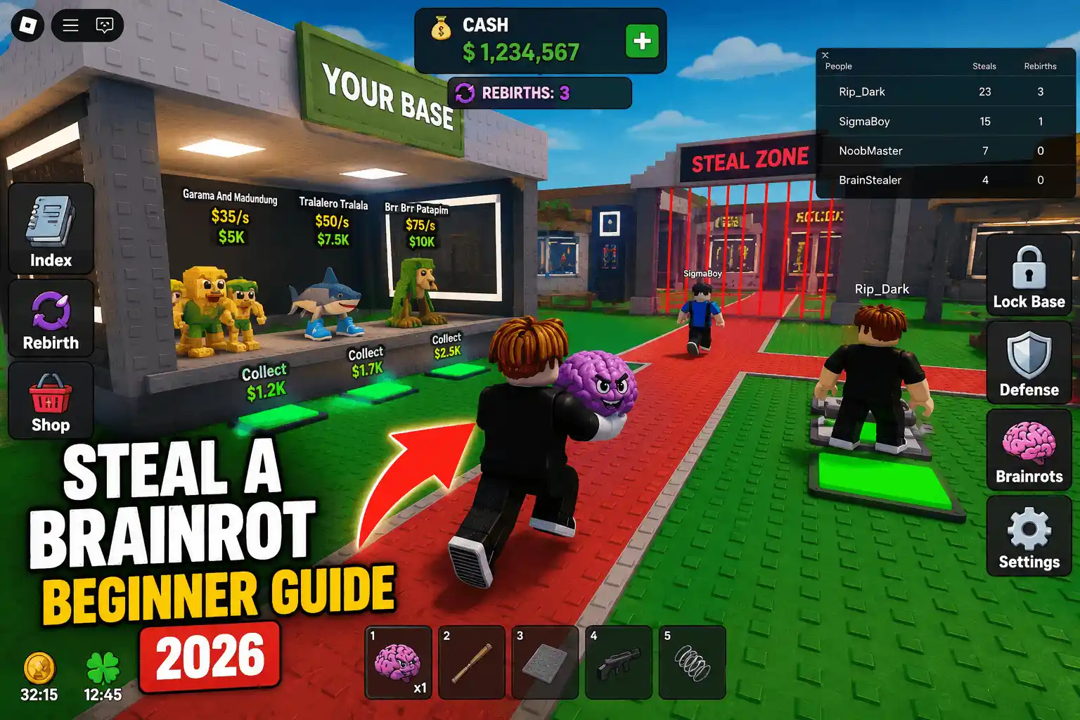 Steal a Brainrot Beginner Guide (2026)