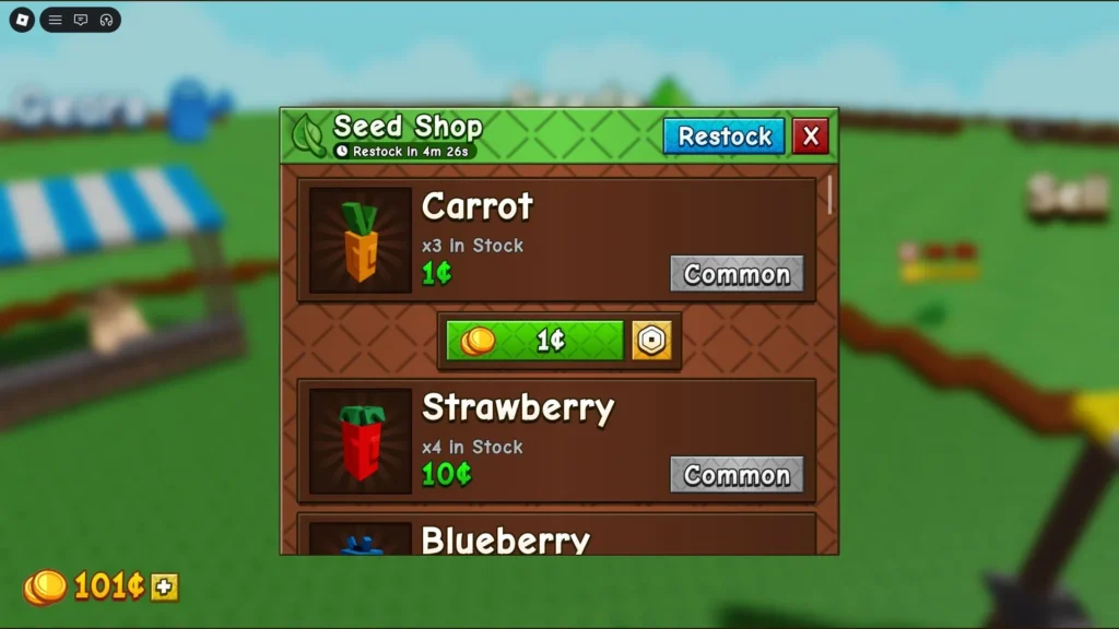 Grow a Garden 2 seed rarity system common rare plants farming guide