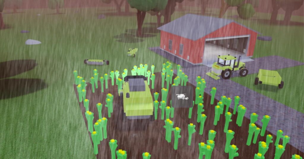 Grow a Garden weather events rain thunderstorm boosting crop growth Roblox