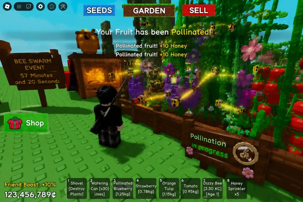 pollination mechanic game bizzy bee event