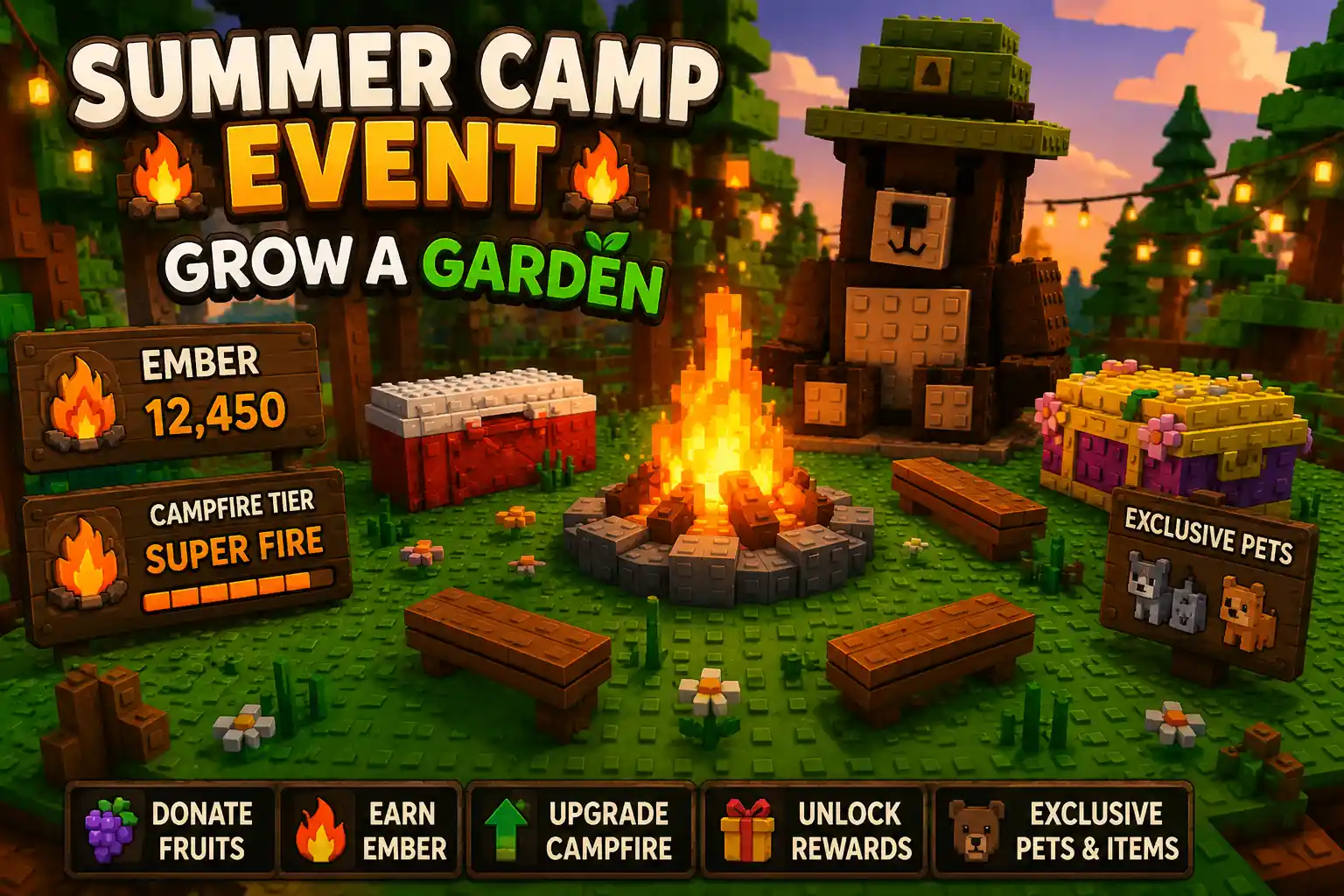 Summer Camp Event in Grow a Garden