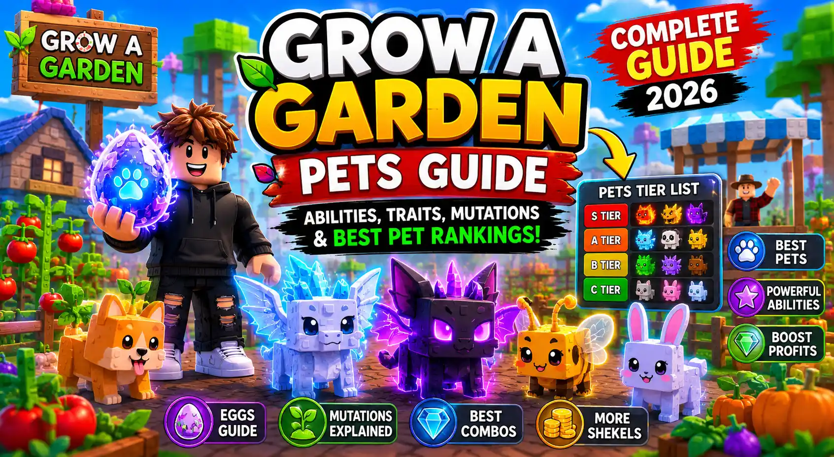 Grow a Garden Pets Ability Guide 2026 (All Pets, Skills, Traits & Best Pet Rankings)