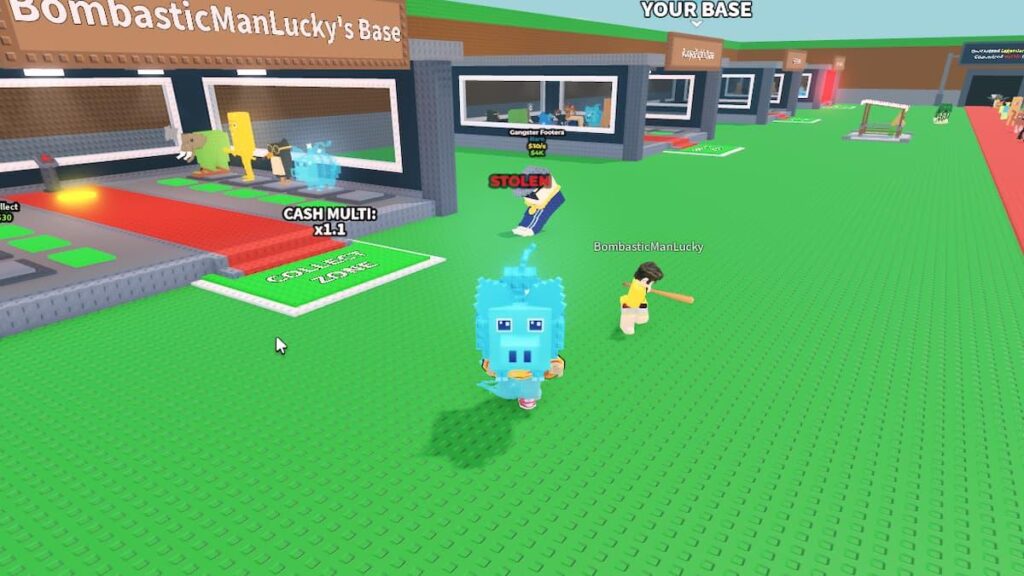 Roblox Steal a Brainrot stealing mechanic raid and escape gameplay