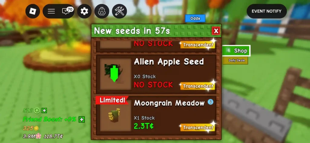 Moongrain Meadow report