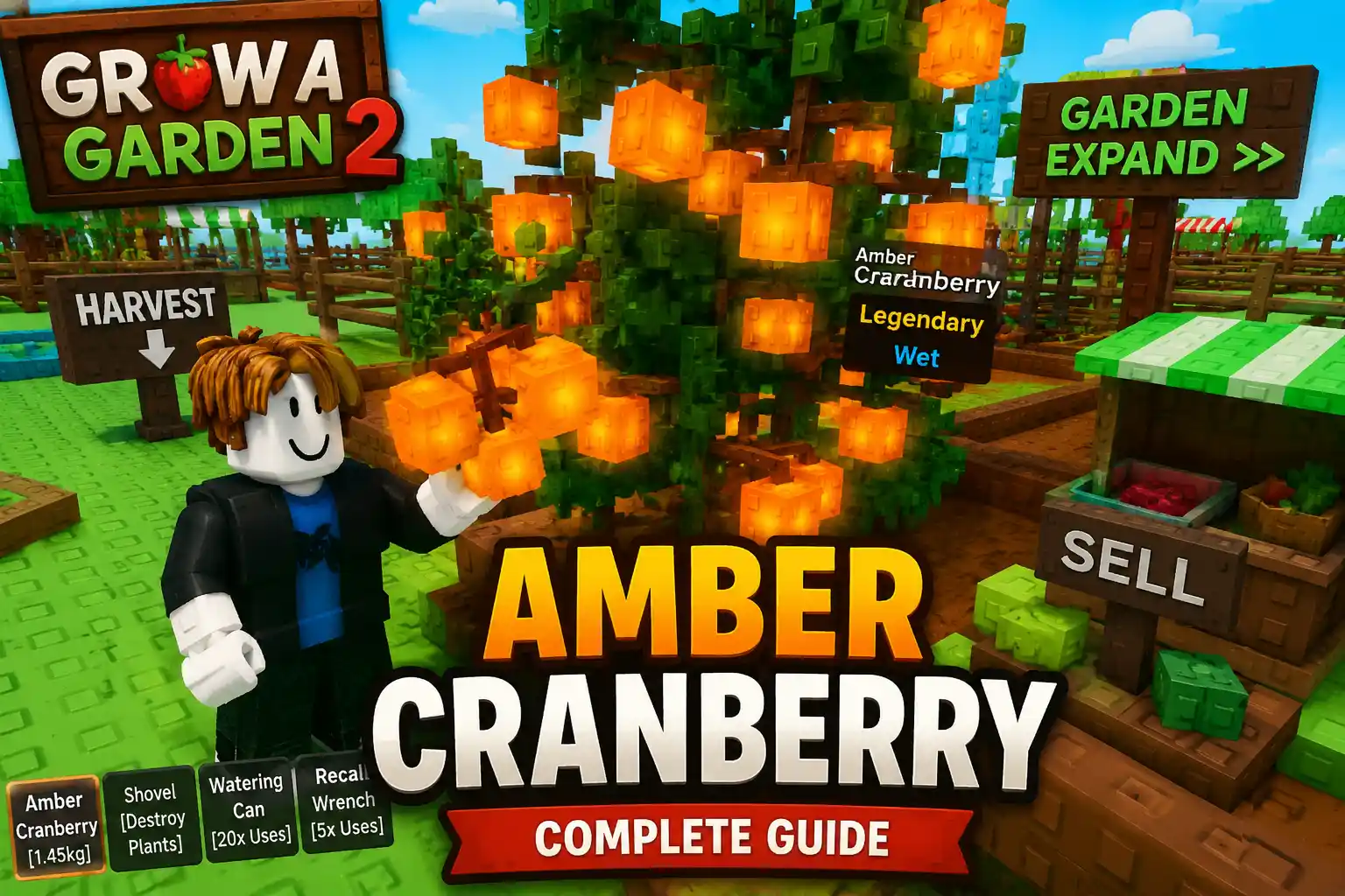 Grow a Garden 2 Amber Cranberry: Price, 0.07% Stock Odds, Amber Mutation & Full Value Breakdown (2026)
