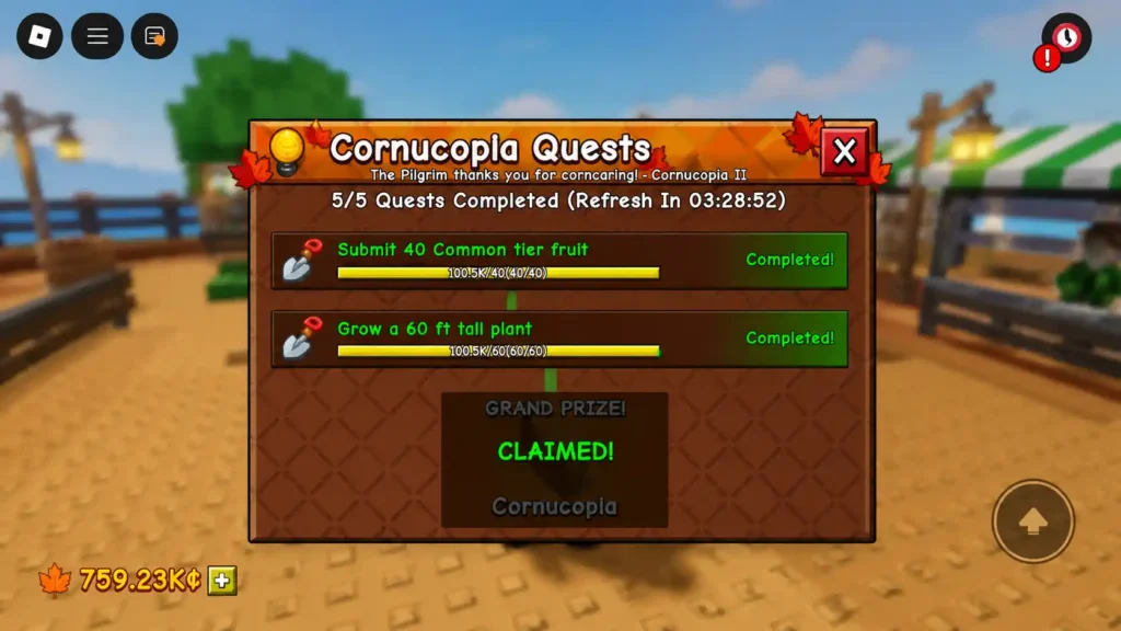 What Are Cornucopia Quests in Grow a Garden 2?