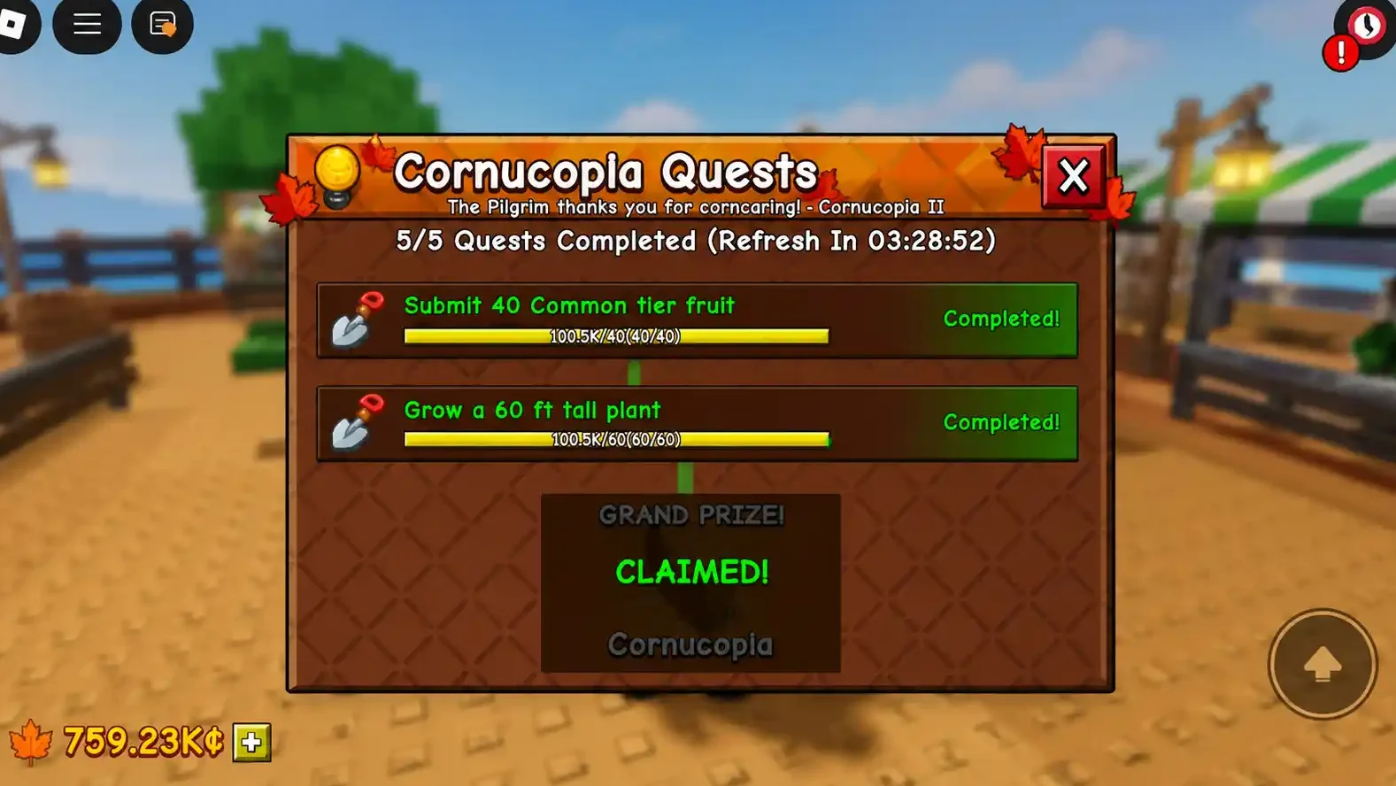 What Are Cornucopia Quests in Grow a Garden 2?