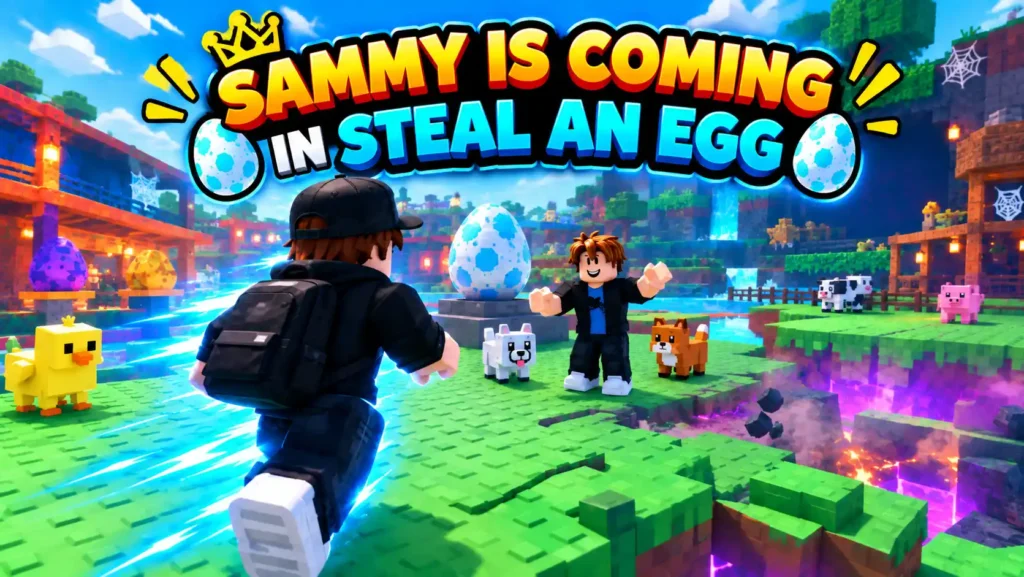 Steal An Egg Sammy Is Coming Update: Release Time, Rewards & Admin Abuse