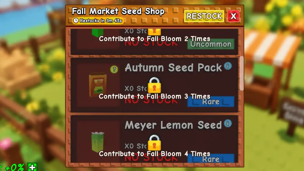 How Do You Unlock the Autumn Seed Pack?