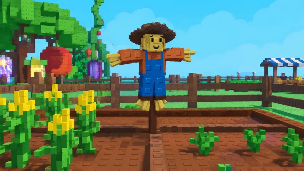 Shady Scarecrow Turns Spare Seeds