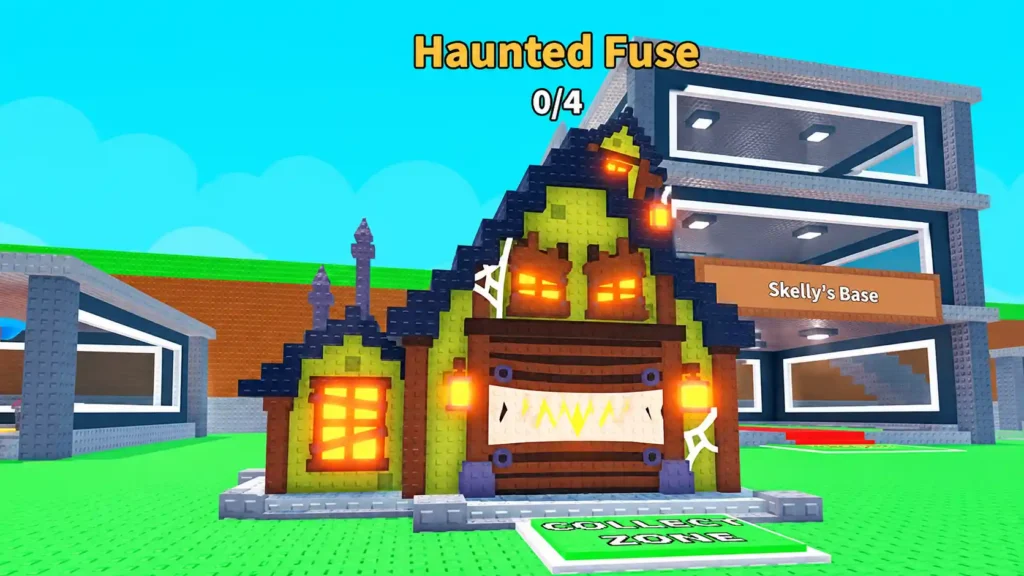 The Haunted Fuse is a limited-time machine shaped like a haunted house