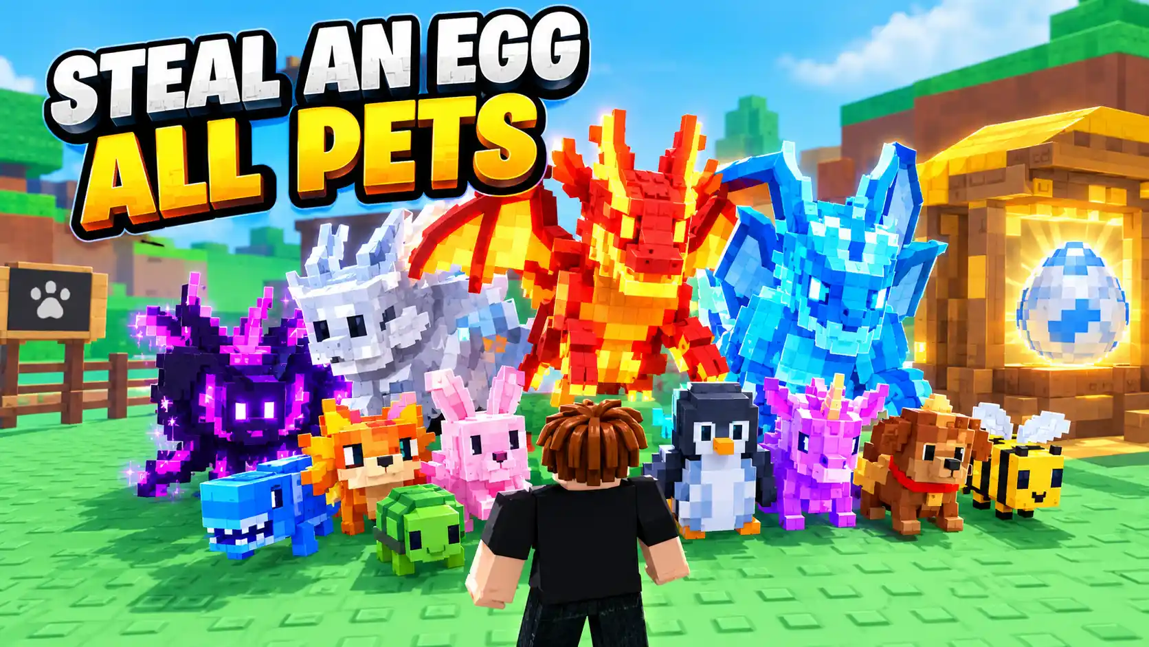 Steal an Egg All Pets (2026): Full List, Rarity & Income