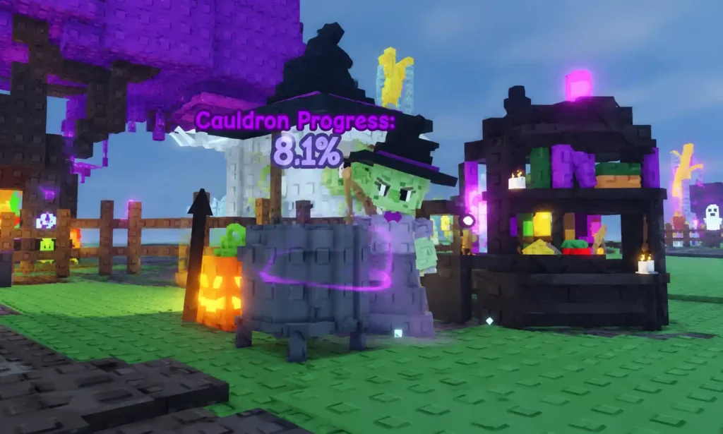 2026 Grow a Garden Witch's Brew cauldron showing its progress meter