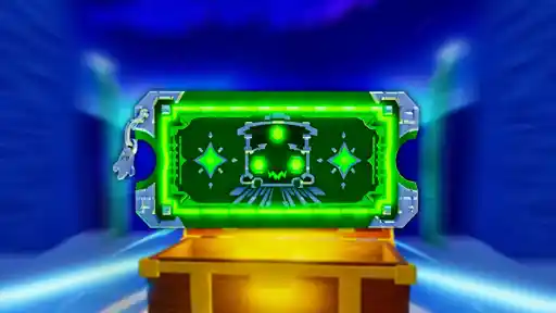 Glowing Phantom Express Ticket above a treasure chest in Steal an Egg