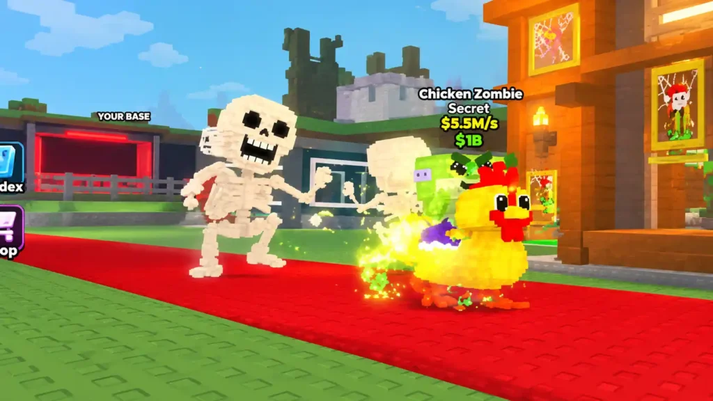 Chicken Zombie with its Secret label in a Steal a Brainrot video thumbnail