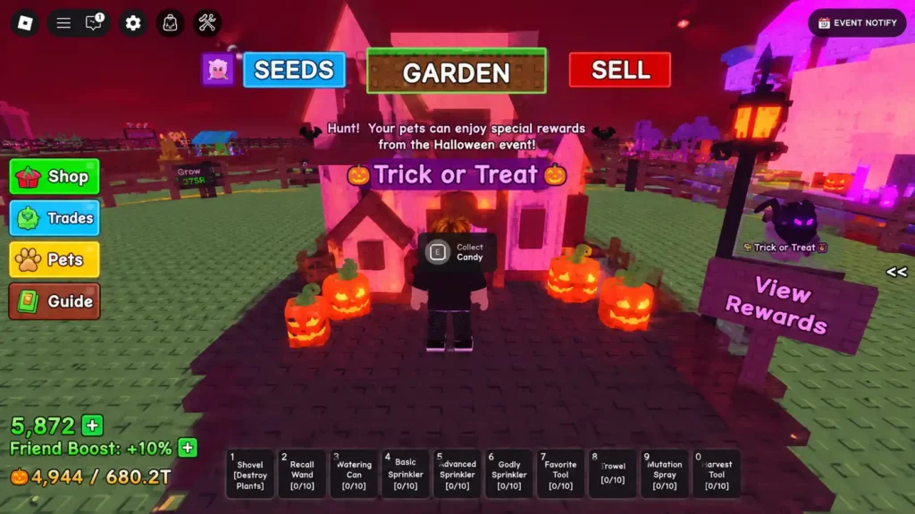 Trick or Treat House Work