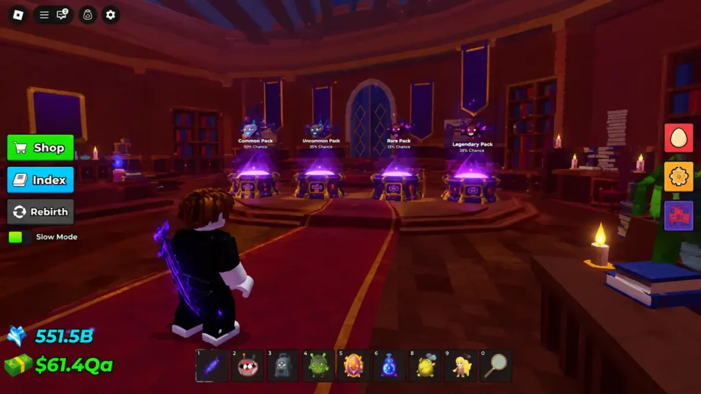 Cursed Monarch fusion-room scene in a Steal an Egg guide screenshot